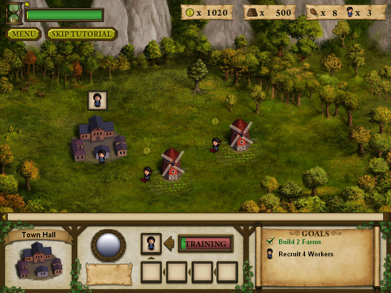 Forgotten Lands: First Colony (Windows) screenshot: Completing the first stage.