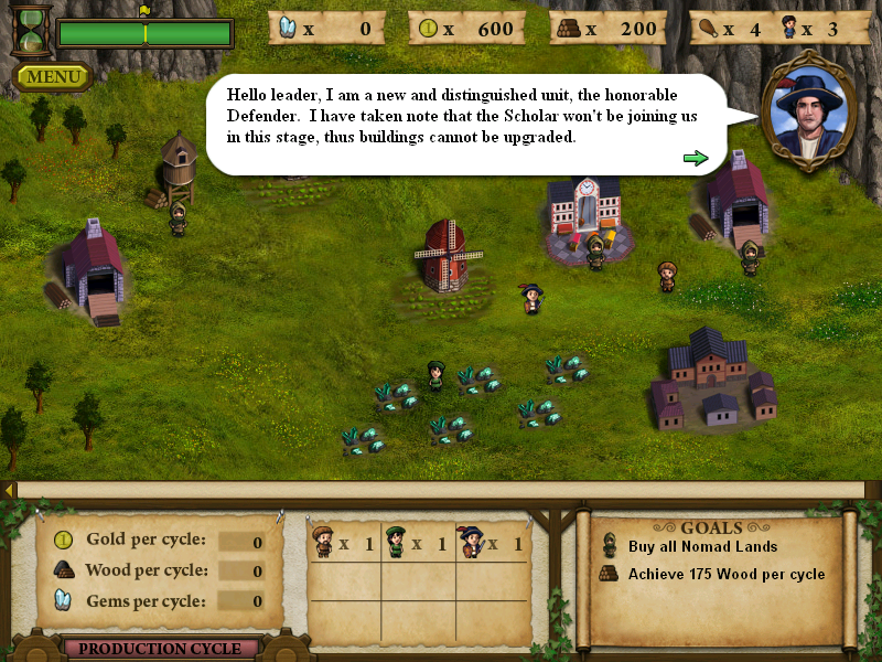 Forgotten Lands: First Colony (Windows) screenshot: Defender unit