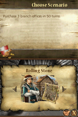 The Guild DS (Nintendo DS) screenshot: Scenario - Rolling Stone