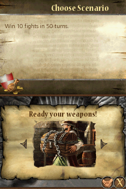 The Guild DS (Nintendo DS) screenshot: Scenario - Ready your weapons!