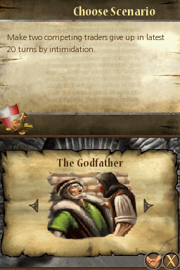 The Guild DS (Nintendo DS) screenshot: Scenario - The Godfather