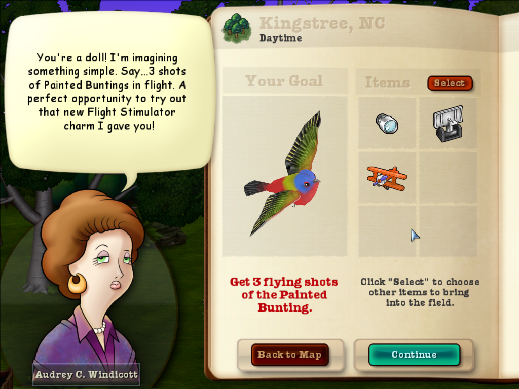 Snapshot Adventures: Secret of Bird Island (Windows) screenshot: Goal for the stage