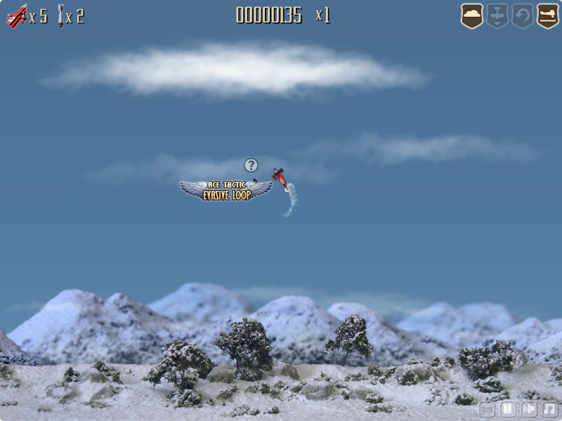 Dogfight 2: The Great War (Browser) screenshot: Using the Evasive Loop to get behind an enemy fighter.
