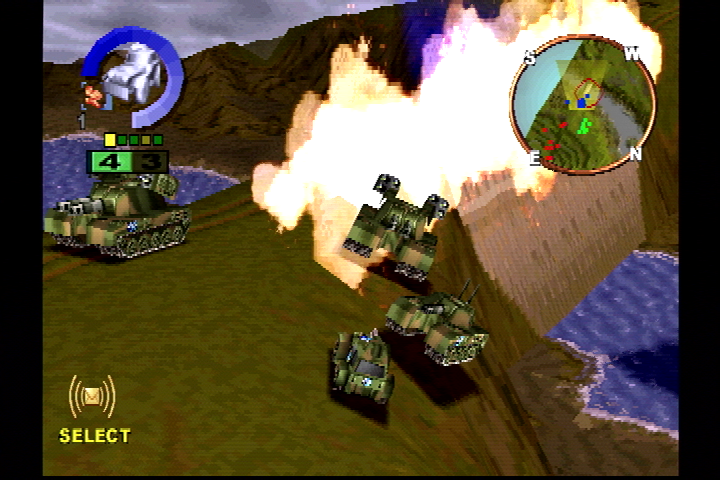 WarGames: DEFCON 1 (PlayStation) screenshot: Airstrike