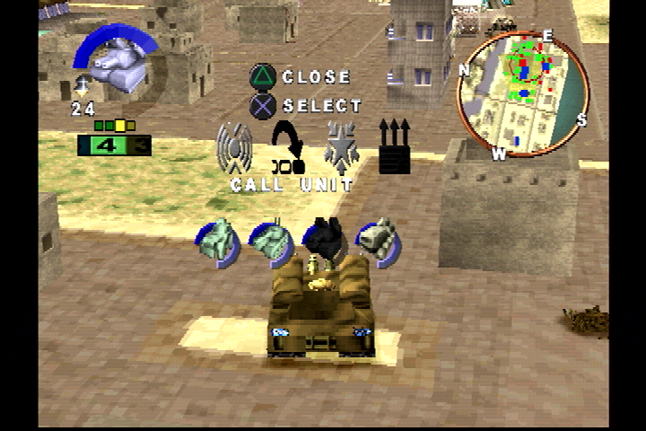 WarGames: DEFCON 1 (PlayStation) screenshot: Control menu