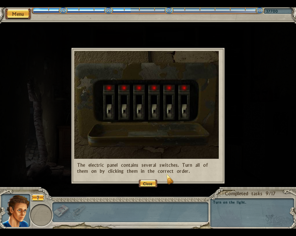 Alabama Smith in Escape from Pompeii (Windows) screenshot: Switches