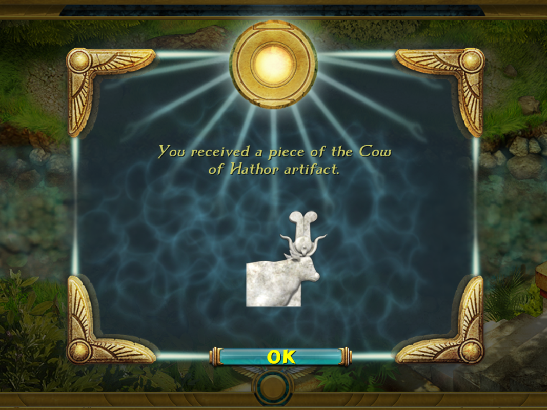 Luxor: Quest for the Afterlife (Windows) screenshot: Piece of the Cow of Hathor