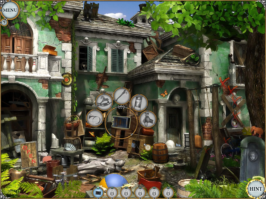 Treasure Seekers: Visions of Gold (Windows) screenshot: Yard