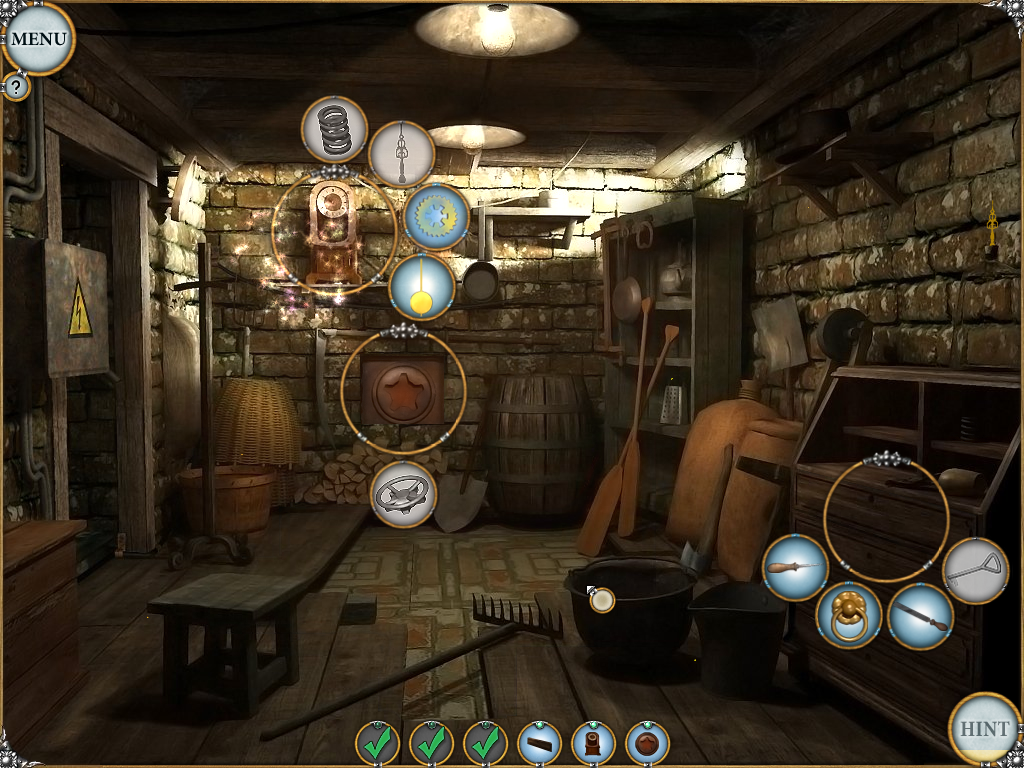 Treasure Seekers: Visions of Gold (Windows) screenshot: Multiple hotspots open