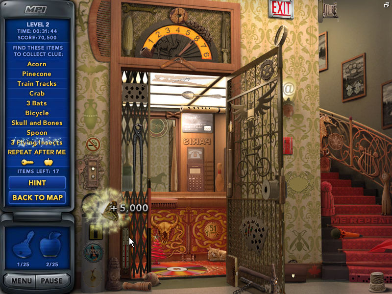 Mystery P.I.: The New York Fortune (Windows) screenshot: Elevator