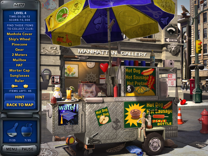 Mystery P.I.: The New York Fortune (Windows) screenshot: Hot dog stand