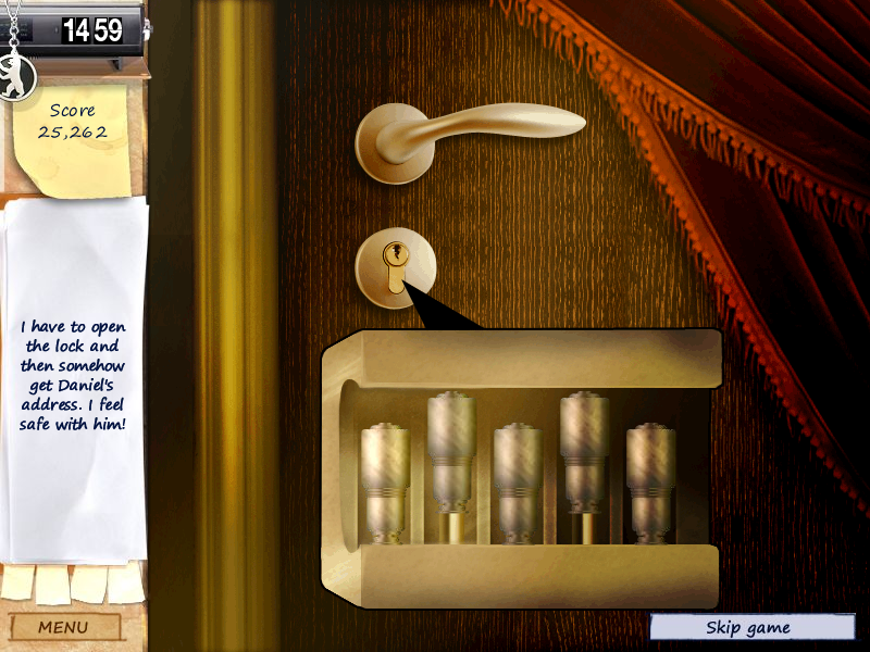 Mystery Stories: Berlin Nights (Windows) screenshot: Picking the lock.