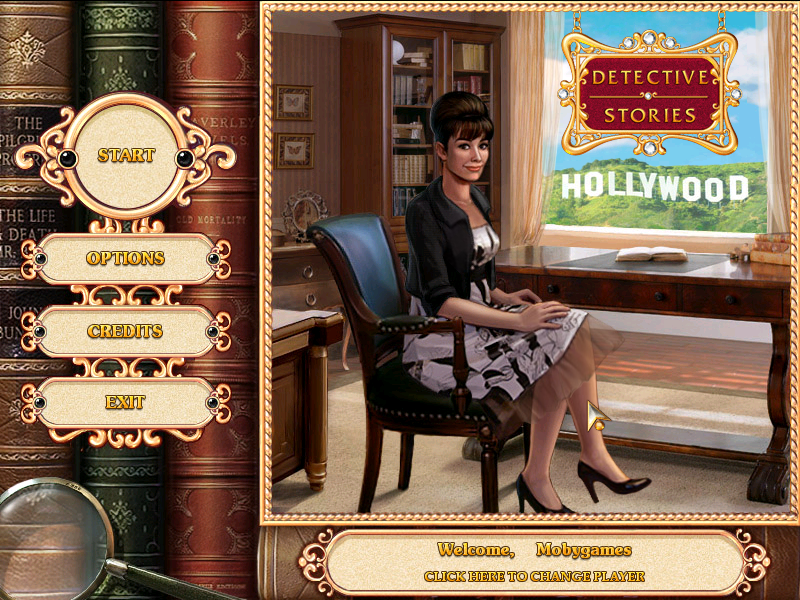 Detective Stories: Hollywood (Windows) screenshot: Main menu