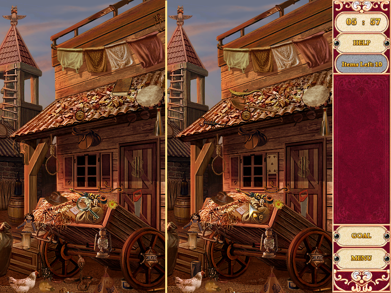 Detective Stories: Hollywood (Windows) screenshot: The obligatory spot-the-differences game