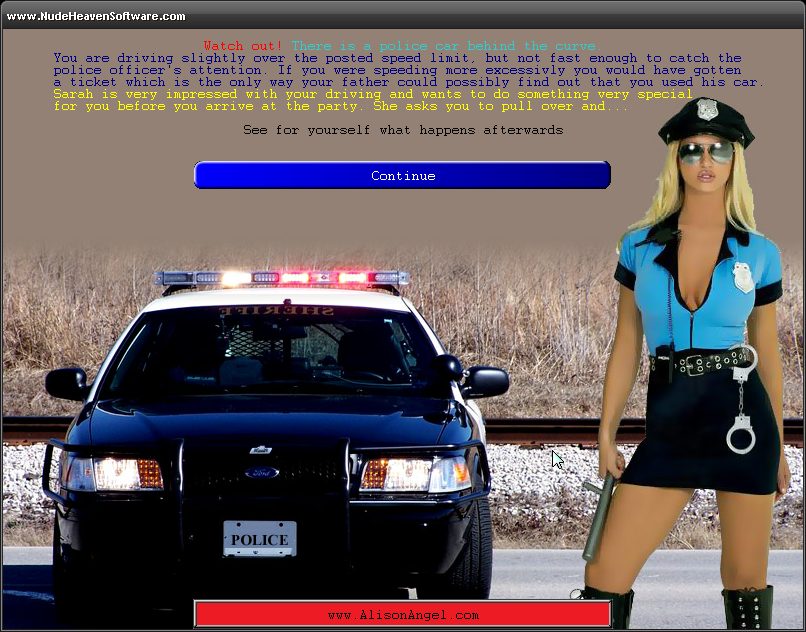 Nude School Dating Sim (Windows) screenshot: Just a bit over the speed limit, but made it :)