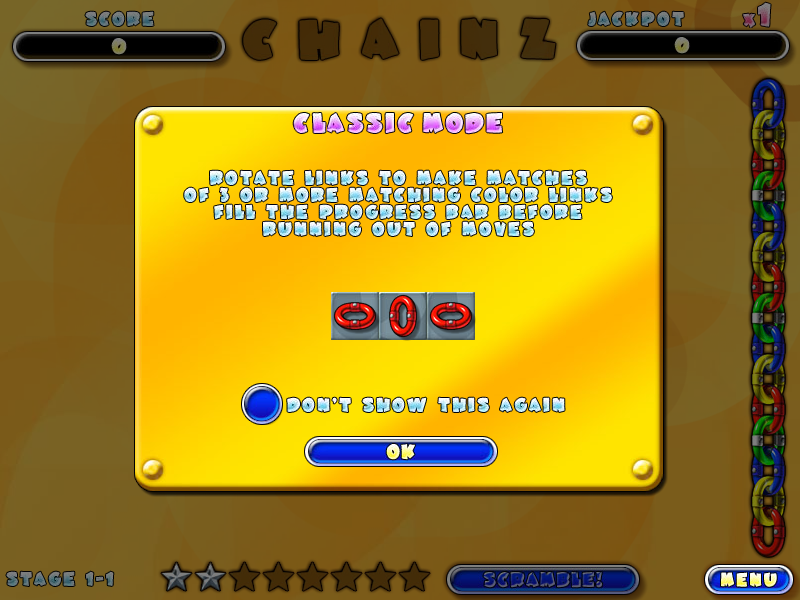 Chainz 2: Relinked (Windows) screenshot: Instructions
