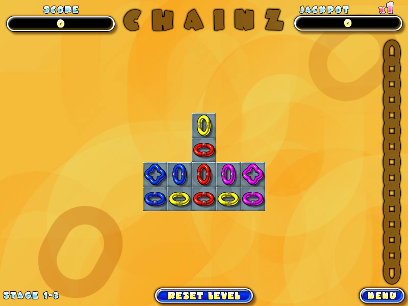 Chainz 2: Relinked (Windows) screenshot: Puzzle mode 1-2