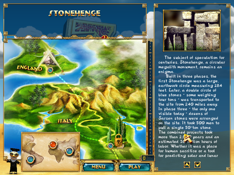 7 Wonders II (Windows) screenshot: The first wonder