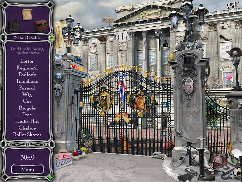 Hidden Mysteries: Buckingham Palace (Windows) screenshot: Front gate