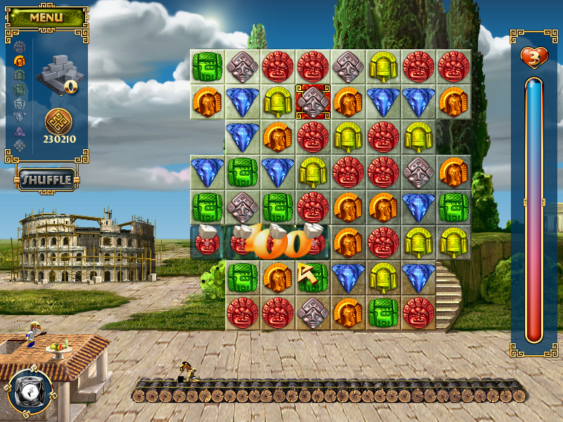 7 Wonders II (Windows) screenshot: Colosseum first stage