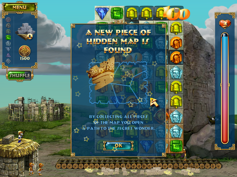 7 Wonders II (Windows) screenshot: Map piece