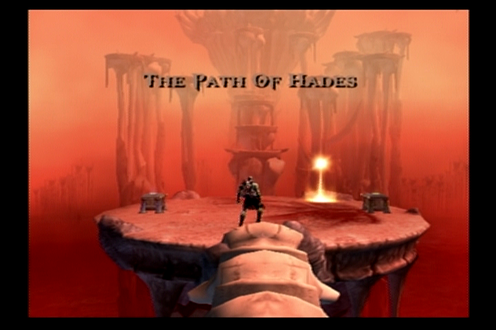 God of War (PlayStation 2) screenshot: Welcome to hell.