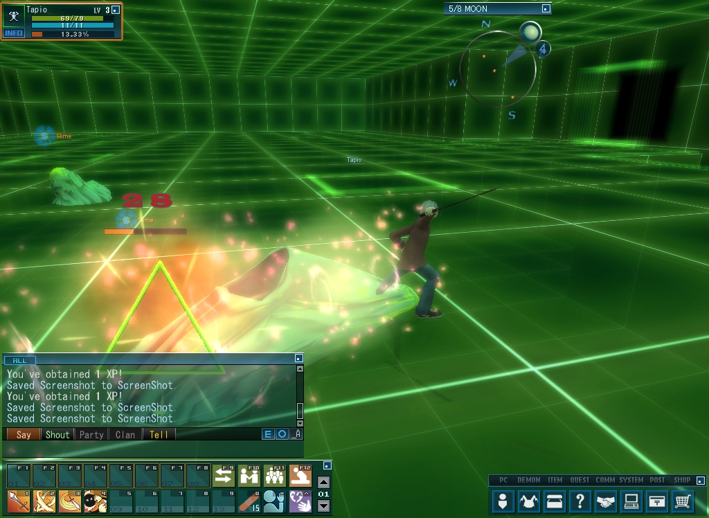 Megami Tensei Online: Imagine (Windows) screenshot: Fights are in real-time.