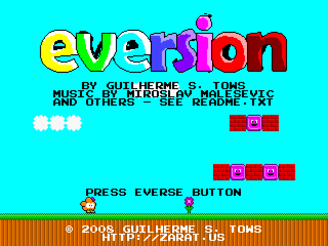 Eversion (Windows) screenshot: Main menu