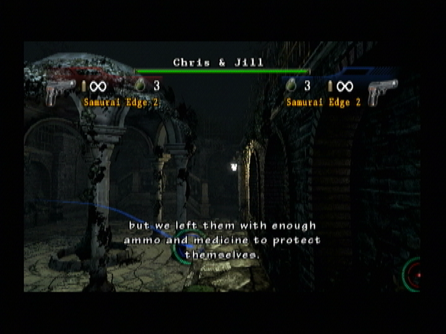 Resident Evil: The Umbrella Chronicles (Wii) screenshot: Exploring the garden.