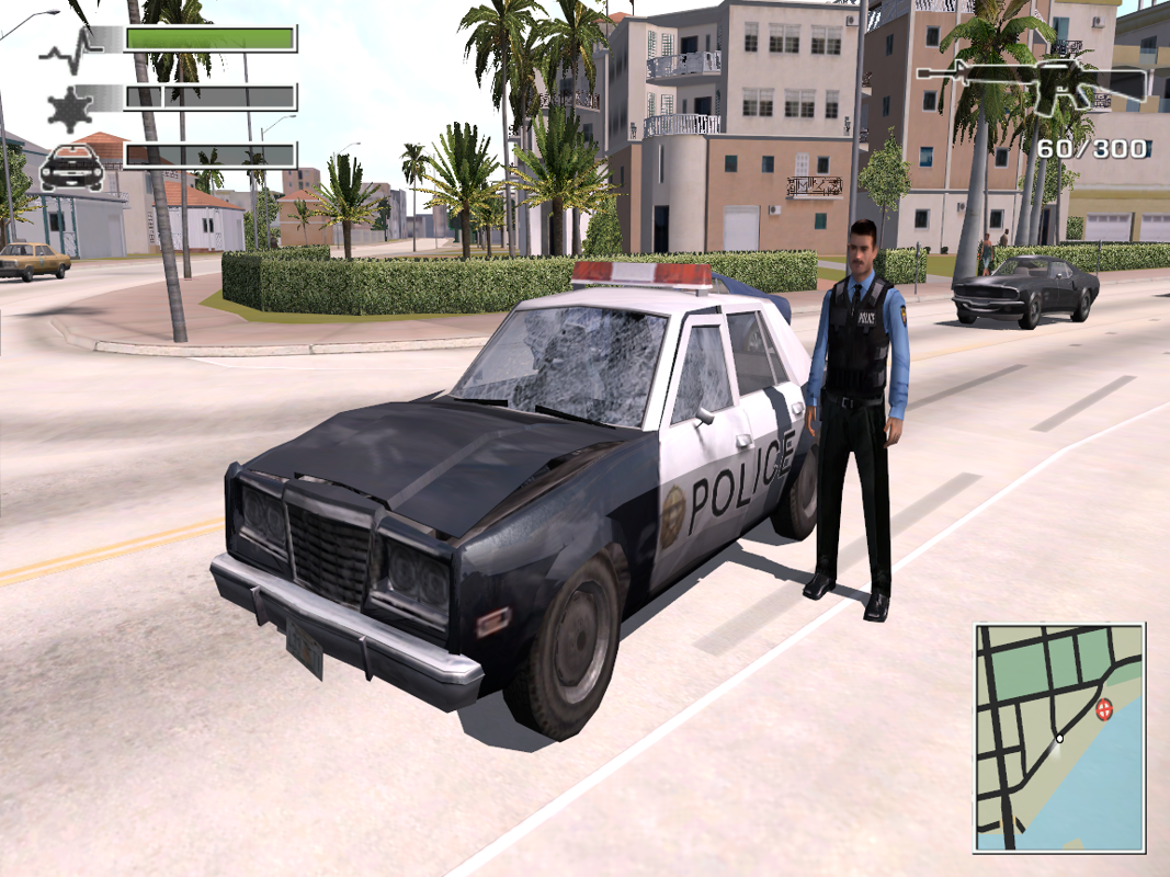 Driv3r (Windows) screenshot: Man and his car