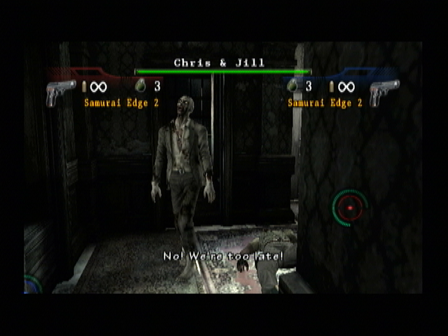 Resident Evil: The Umbrella Chronicles (Wii) screenshot: The first Zombie that Jill encounters.