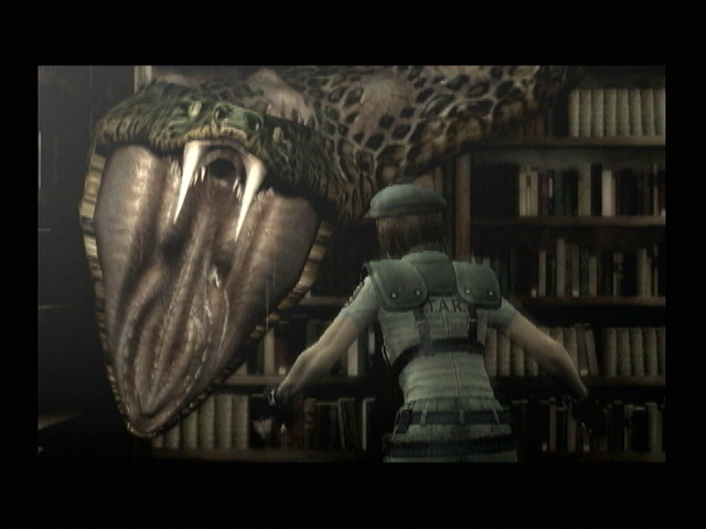 Resident Evil: The Umbrella Chronicles (Wii) screenshot: SNAAAAAAAAAKE!