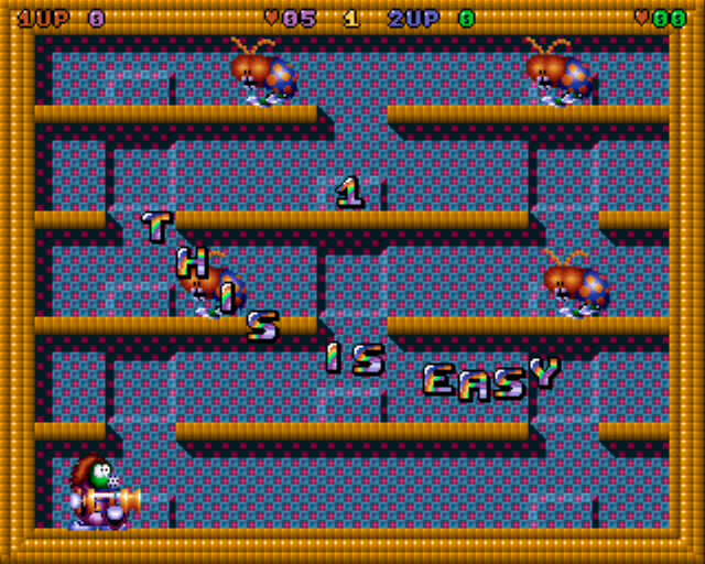 Super Methane Bros (Linux) screenshot: The first level