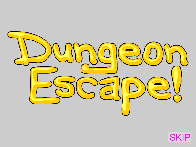 Dungeon Escape! (Browser) screenshot: Splash screen