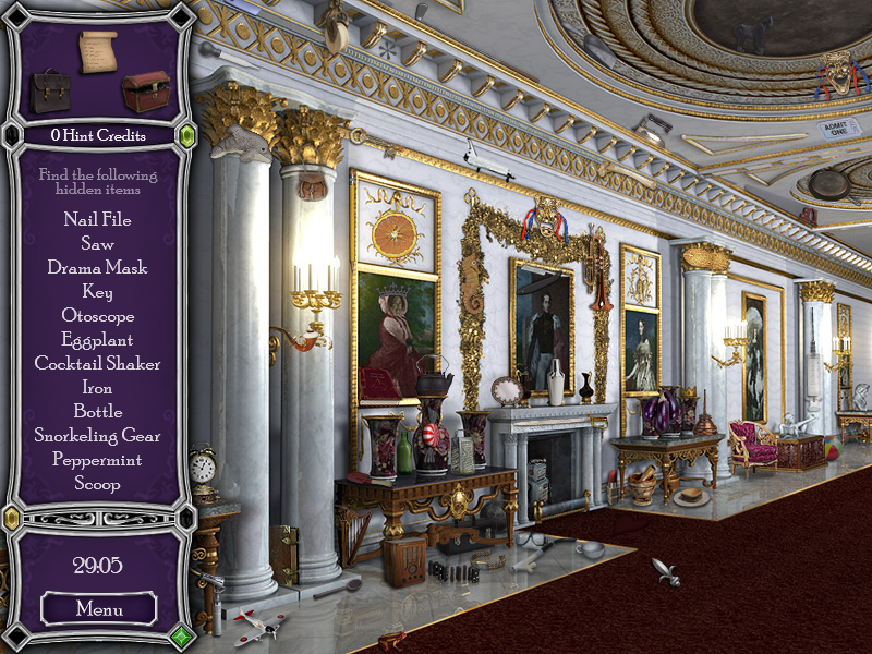 Hidden Mysteries: Buckingham Palace (Windows) screenshot: Marble hall