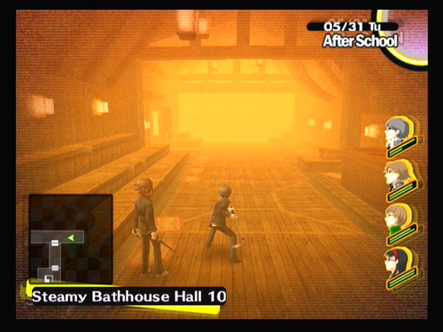 Shin Megami Tensei: Persona 4 (PlayStation 2) screenshot: Exploring one of the dungeons