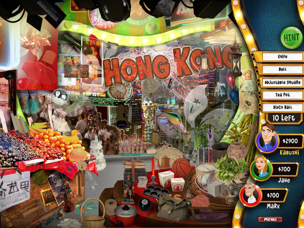 Discovery! Seek & Find Adventure (Windows) screenshot: We're moving on to Hong Kong