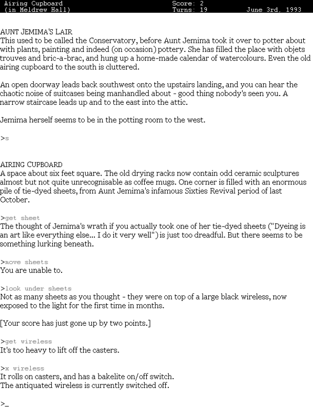 Screenshot of Curses (Browser, 1995) MobyGames