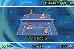 Tennis Masters Series 2003 (Game Boy Advance) screenshot: Doubles or Singles?