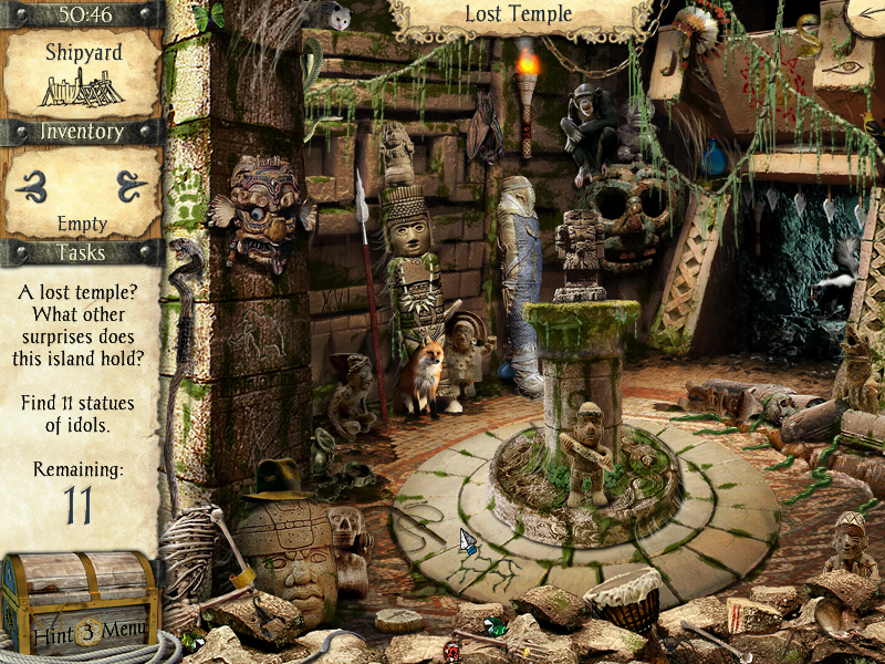Adventures of Robinson Crusoe (Windows) screenshot: Lost temple