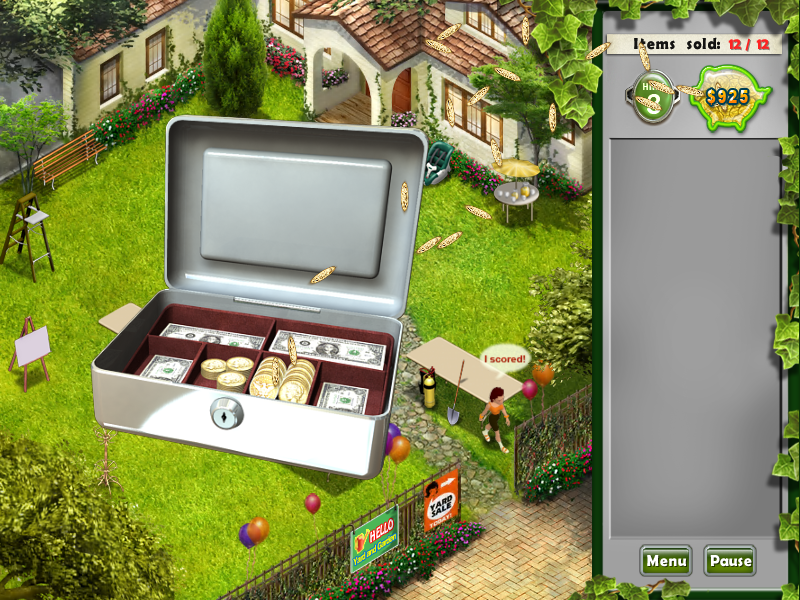 Fabulous Finds (Windows) screenshot: Cash box