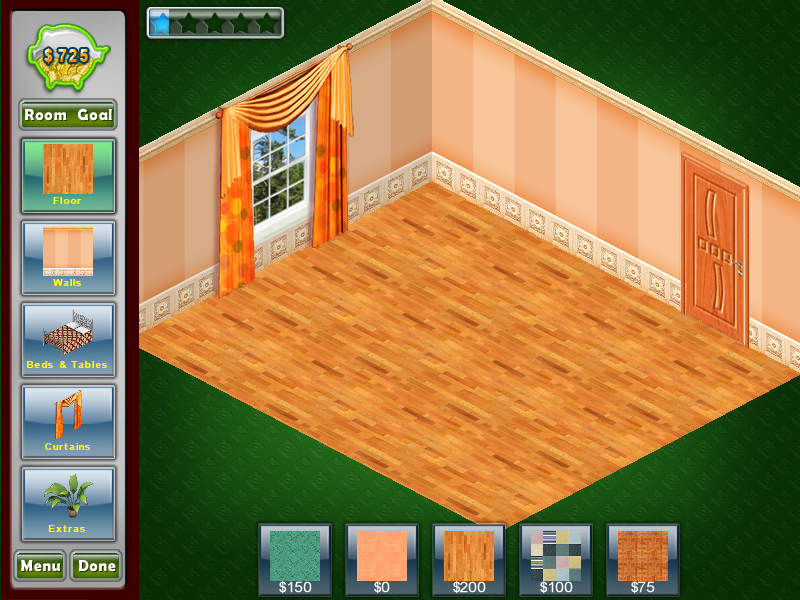 Fabulous Finds (Windows) screenshot: Decorating the room.