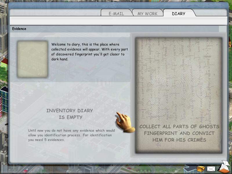 Art Detective (Windows) screenshot: Diary