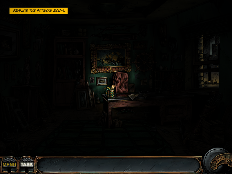 Nick Chase: A Detective Story (Windows) screenshot: Fatso's room