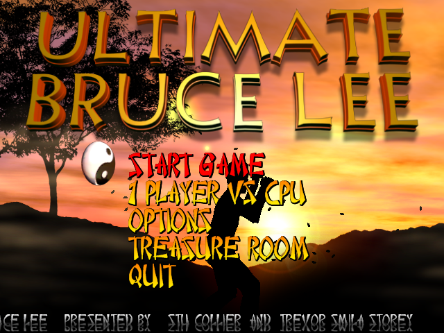 Ultimate Bruce Lee (Windows) screenshot: Main menu