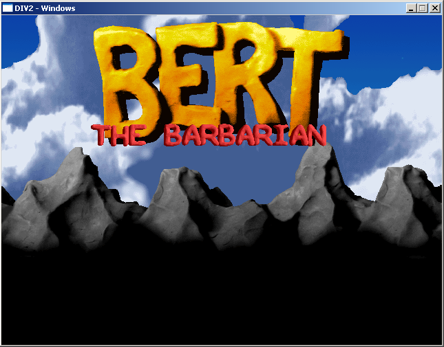 Bert the Barbarian (Windows) screenshot: Title screen