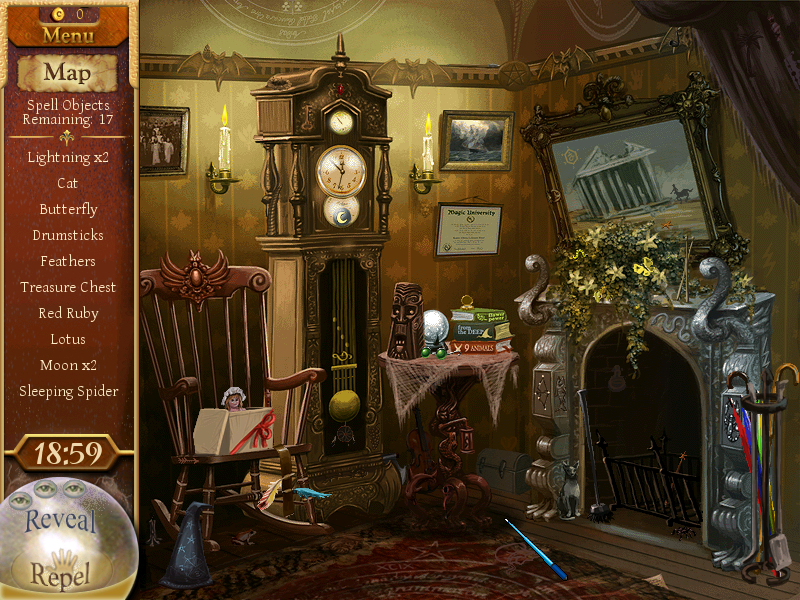 The Magician's Handbook: Cursed Valley (Windows) screenshot: Haunted house