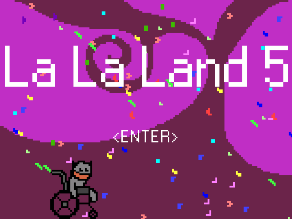 La La Land 5 (Windows) screenshot: A festive opening to the fifth game in the series
