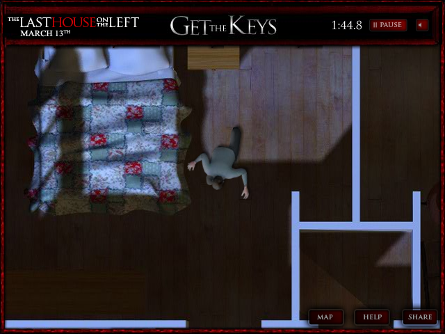 Get the Keys: The Game (Browser) screenshot: In the bedroom