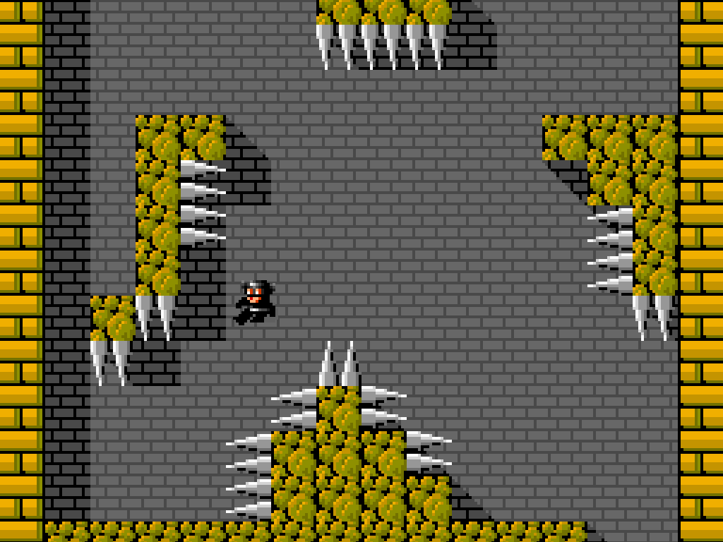 Mighty Jill Off (Windows) screenshot: Glide down in small steps.